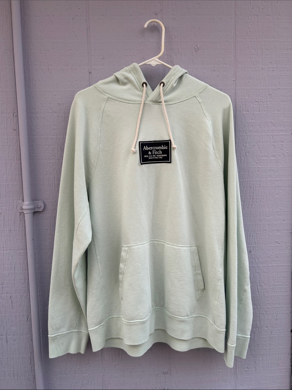 Abercrombie & Fitch Light Green Crewneck Hoodie